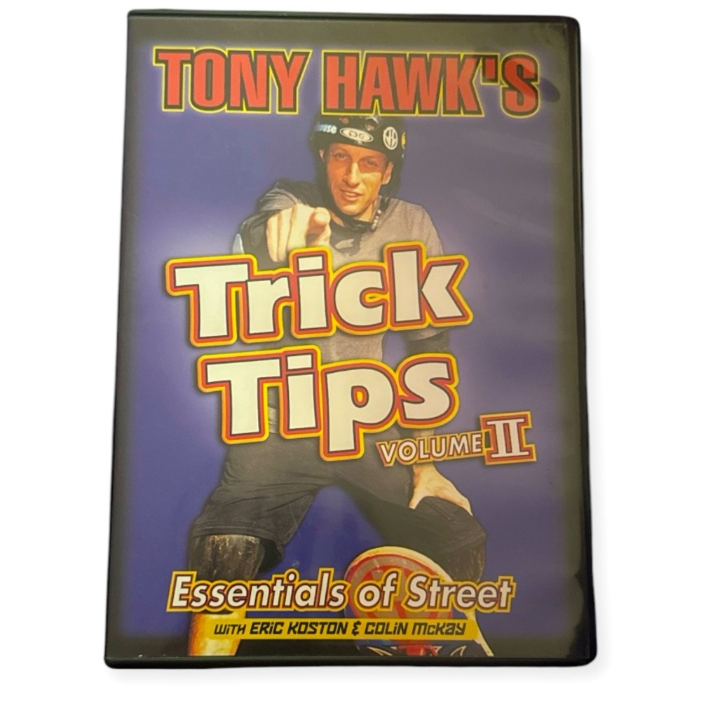 Tony Hawk's Trick Tips - Volume II 2: Essentials of Street (DVD, 2001), NWOT‎